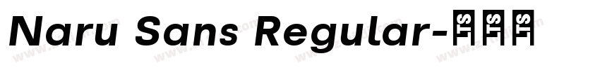 Naru Sans Regular字体转换 Naru Sans Regular字体转换